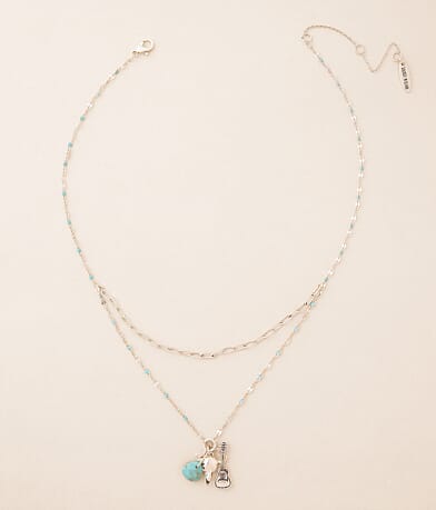 Lainey Wilson Turquoise Western Necklace front view