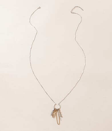 Lainey Wilson Multi Charm Necklace front view