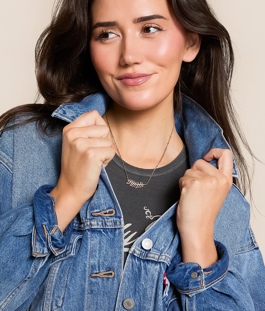 Glitz Feather Necklace