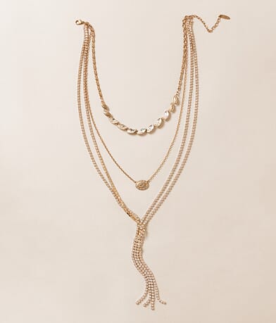 Lainey Wilson Western Glitz Tiered Necklace front view