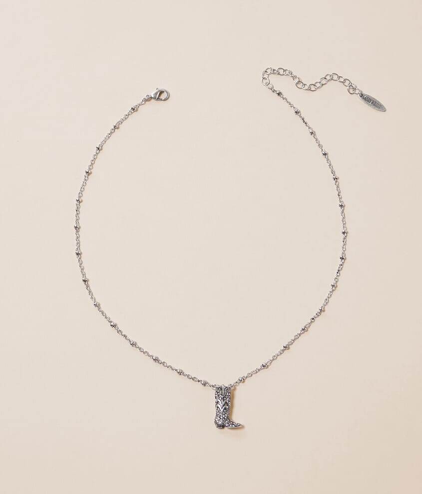 Pave Boot Necklace