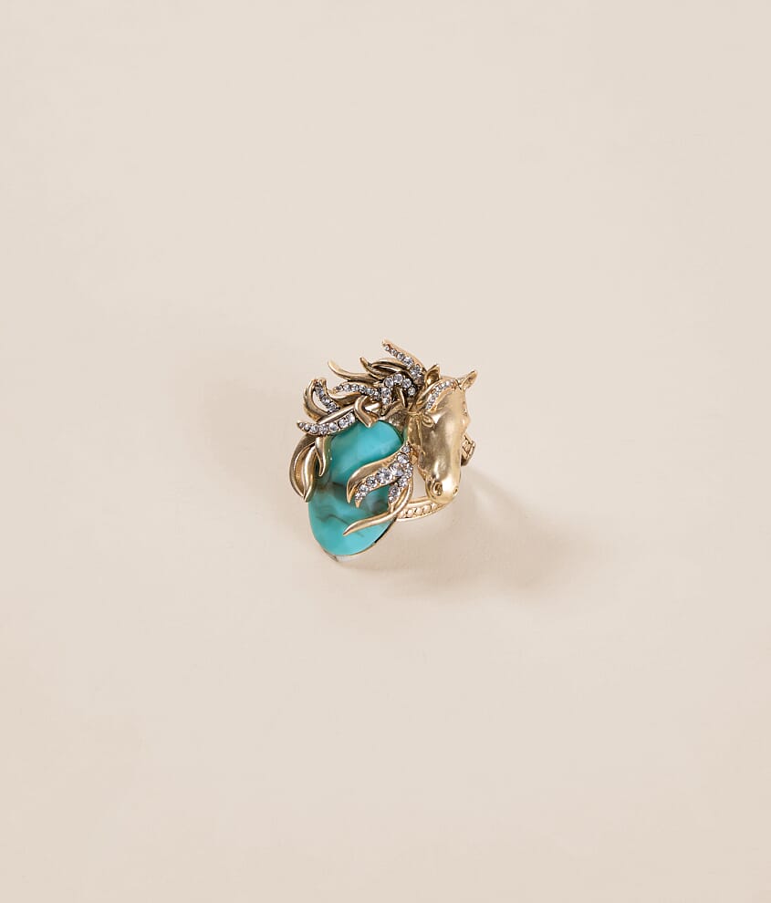 Pave Horse Stretch Ring