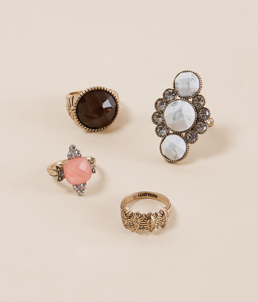 4 Pack Statement Ring Set