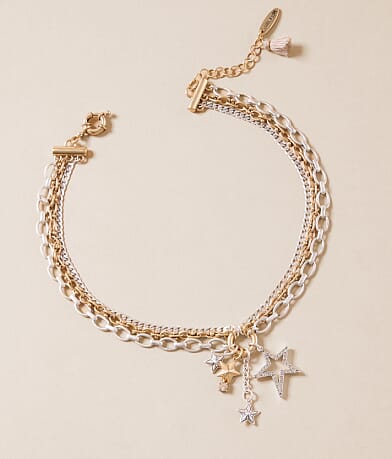 Lainey Wilson Star Chain Boot Bracelet front view