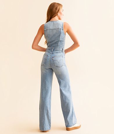 Levi&apos;s&#174; Premium Wide Leg Denim Jumpsuit BACK