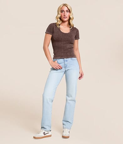 Levi's® Premium 501 Curve Straight Stretch Jean front view