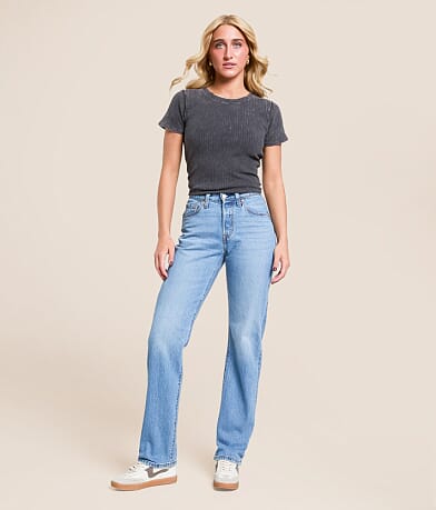 Levi's® Premium 501 Curve Straight Stretch Jean front view