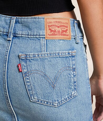 Levi&apos;s&#174; Superlow Denim Mini Skirt back pocket view