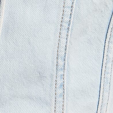 Racer Denim Cropped Vest thumbnail 4