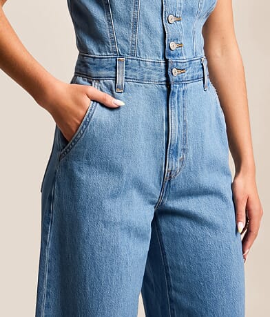 Audra Seamed Denim Jumpsuit thumbnail 5
