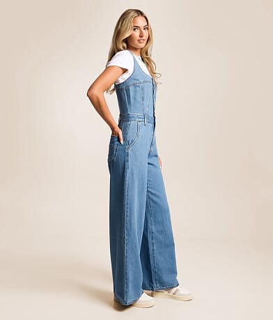 Audra Seamed Denim Jumpsuit thumbnail 2