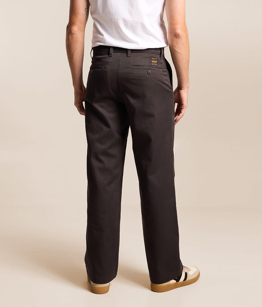 Loose Straight Pleated Work Chino Pant