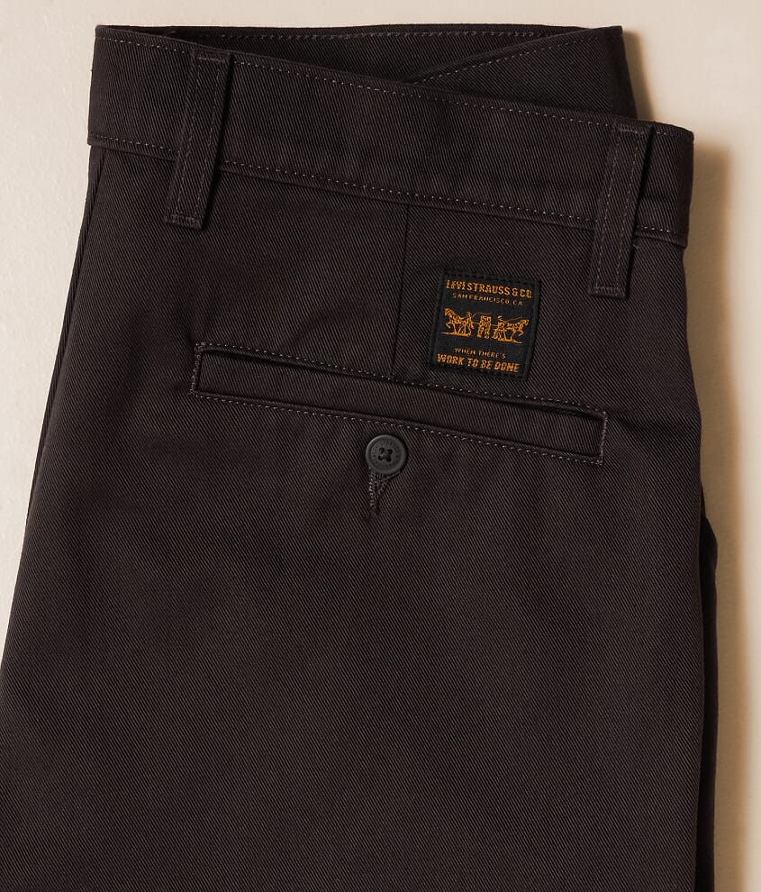 Loose Straight Pleated Work Chino Pant