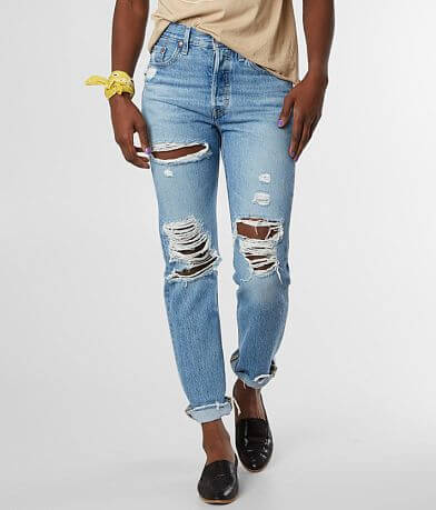Levi&apos;s&#174; 501&#174; High Rise Straight Jean FULL_LEFT_SIDE