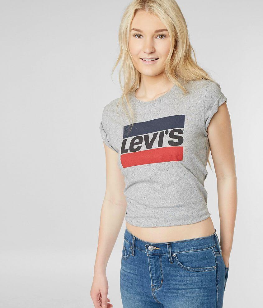 Levi's® The Perfect Tee T-Shirt - Women's T-Shirts in Grey | Buckle