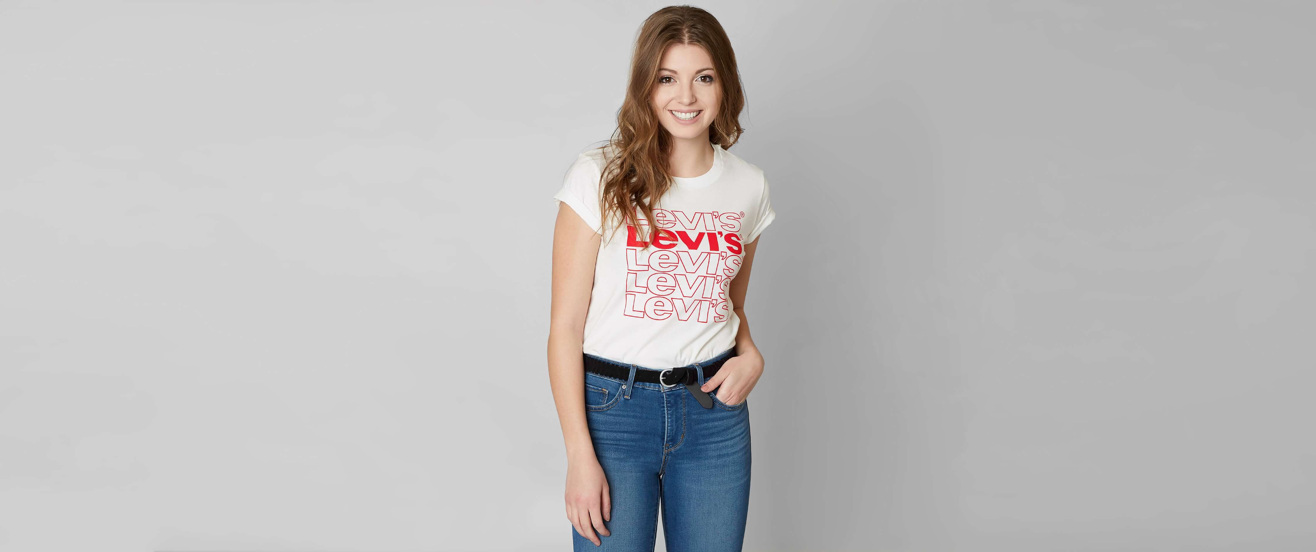 levis logo shirt women's