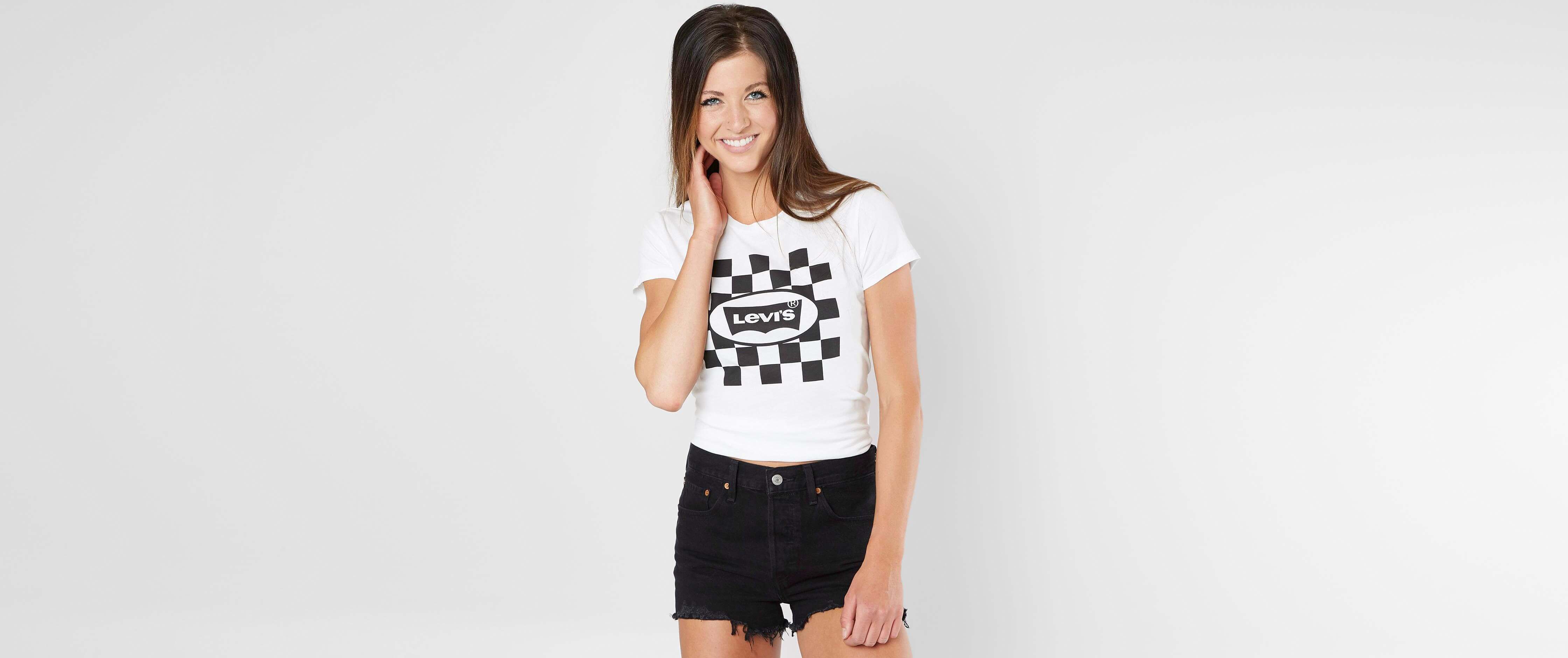 levis white top womens