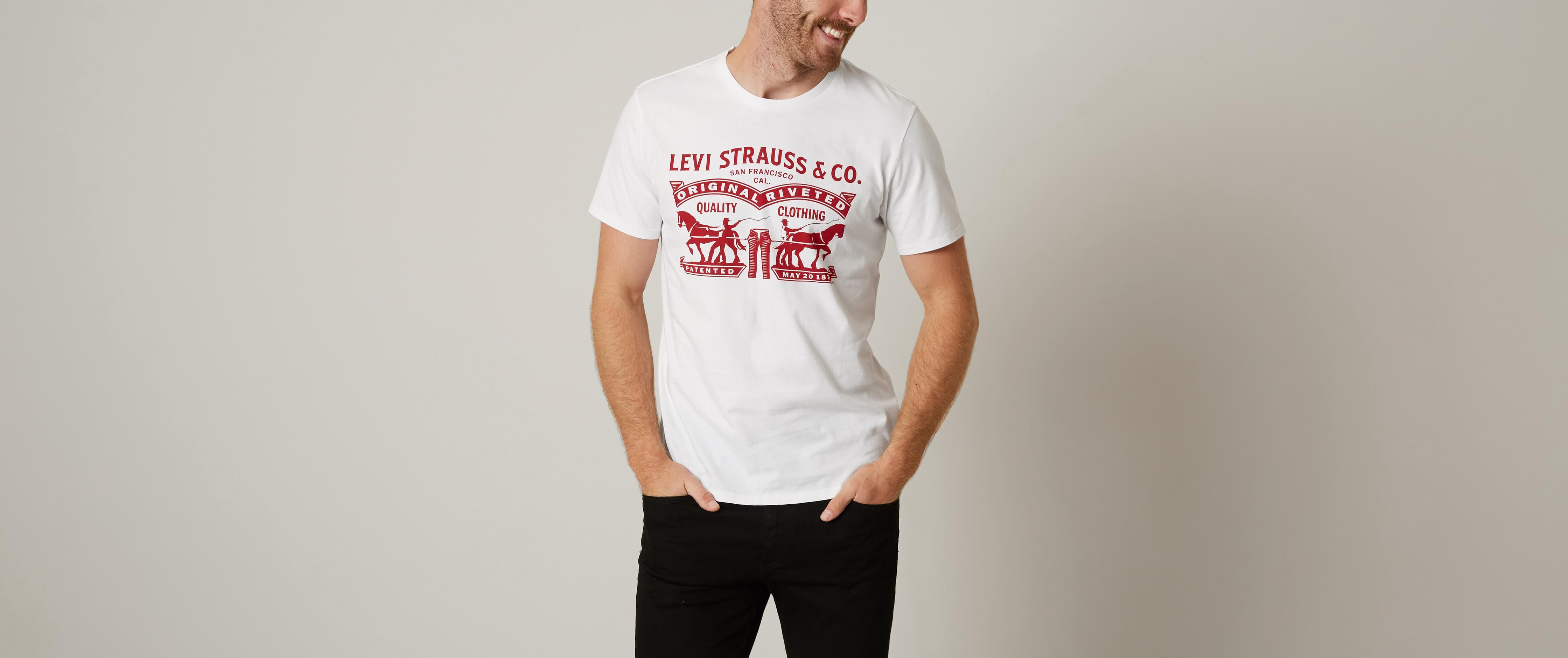 levi's 2 horse t shirt