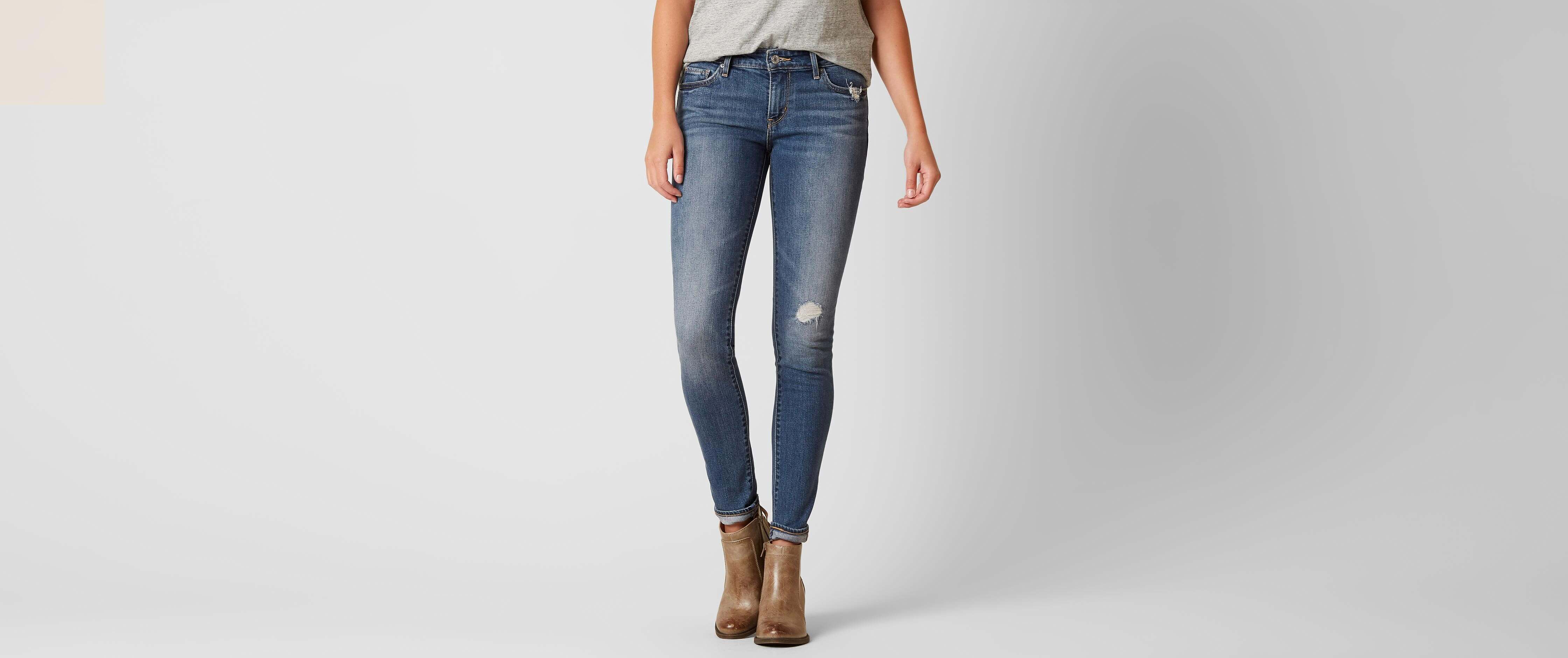 levi's 711 mid rise skinny jeans