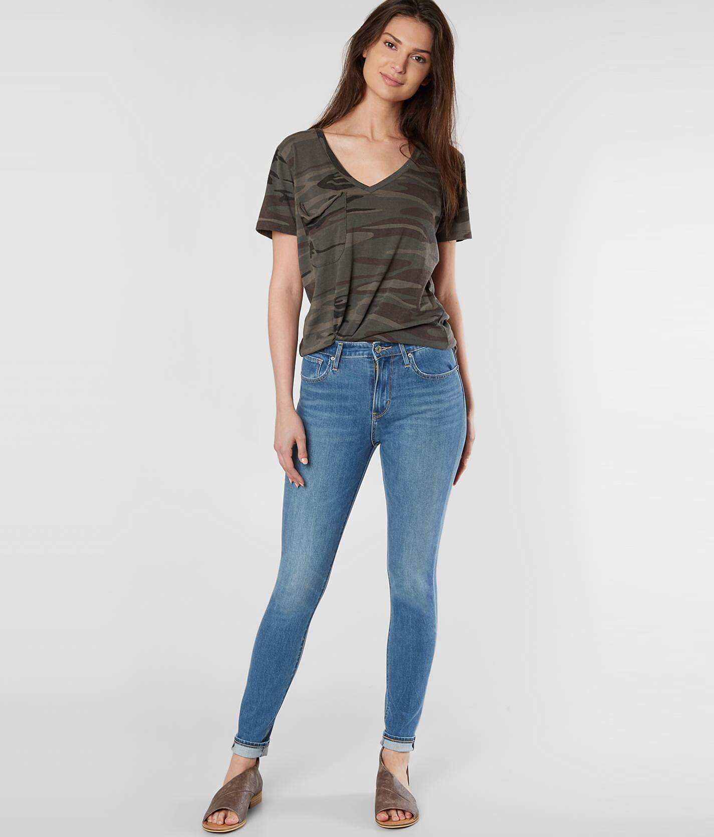 levi's high rise skinny jeans 721