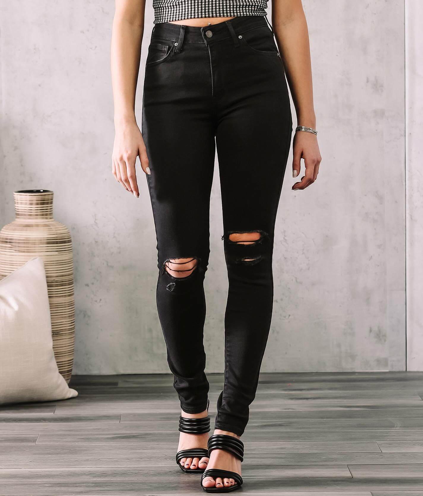 levis high waisted stretch jeans