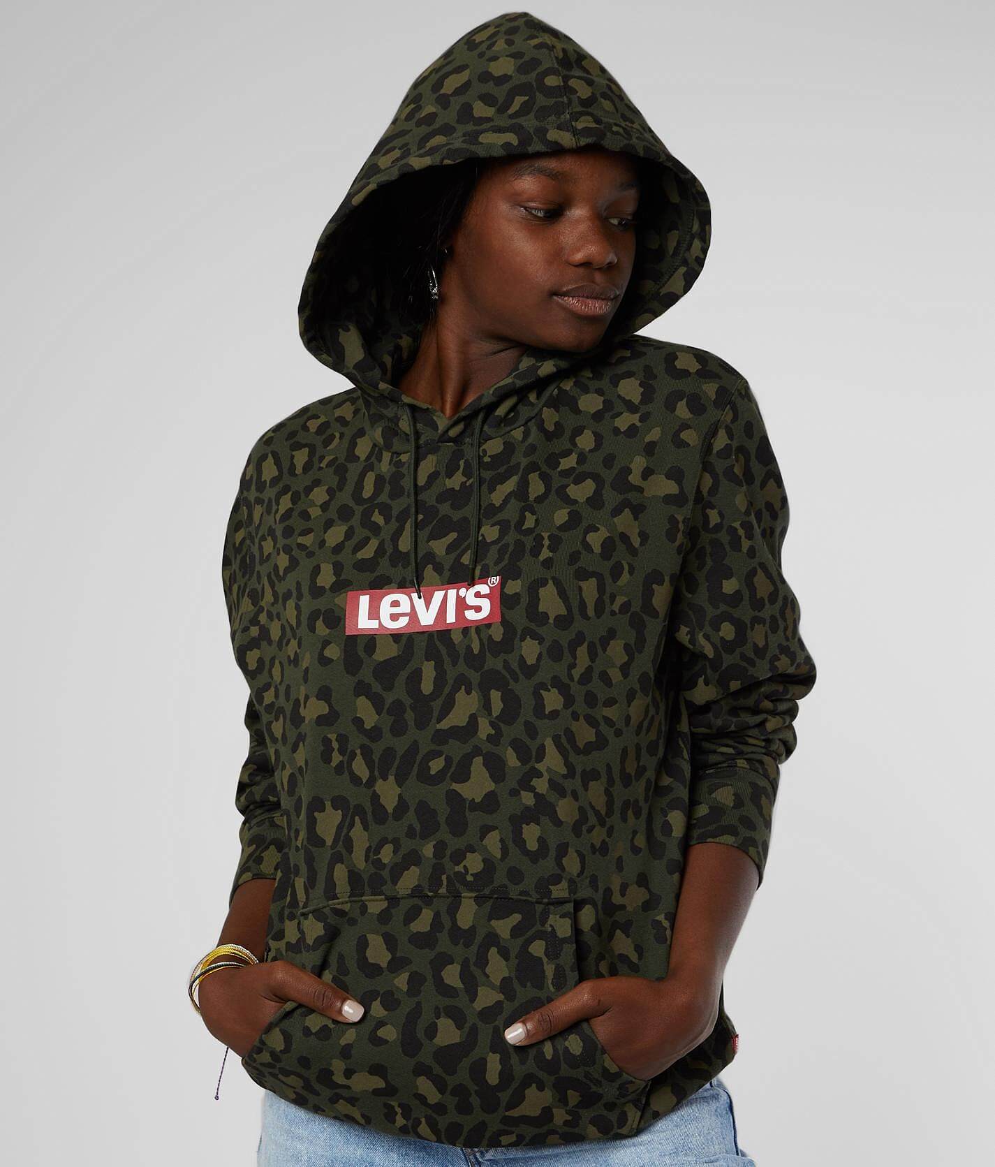 levi's camo sweatshirt