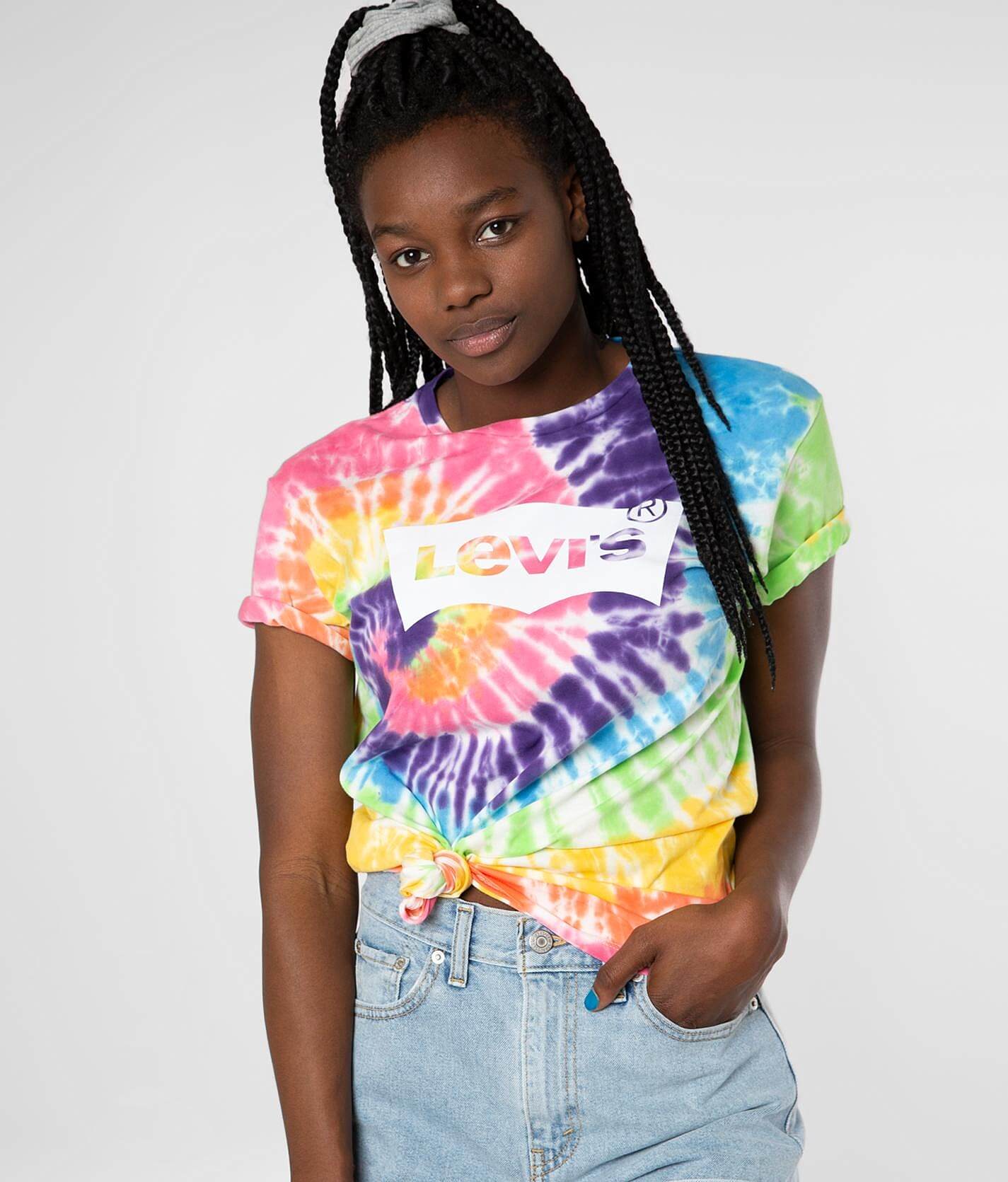 levis tie dye t shirt