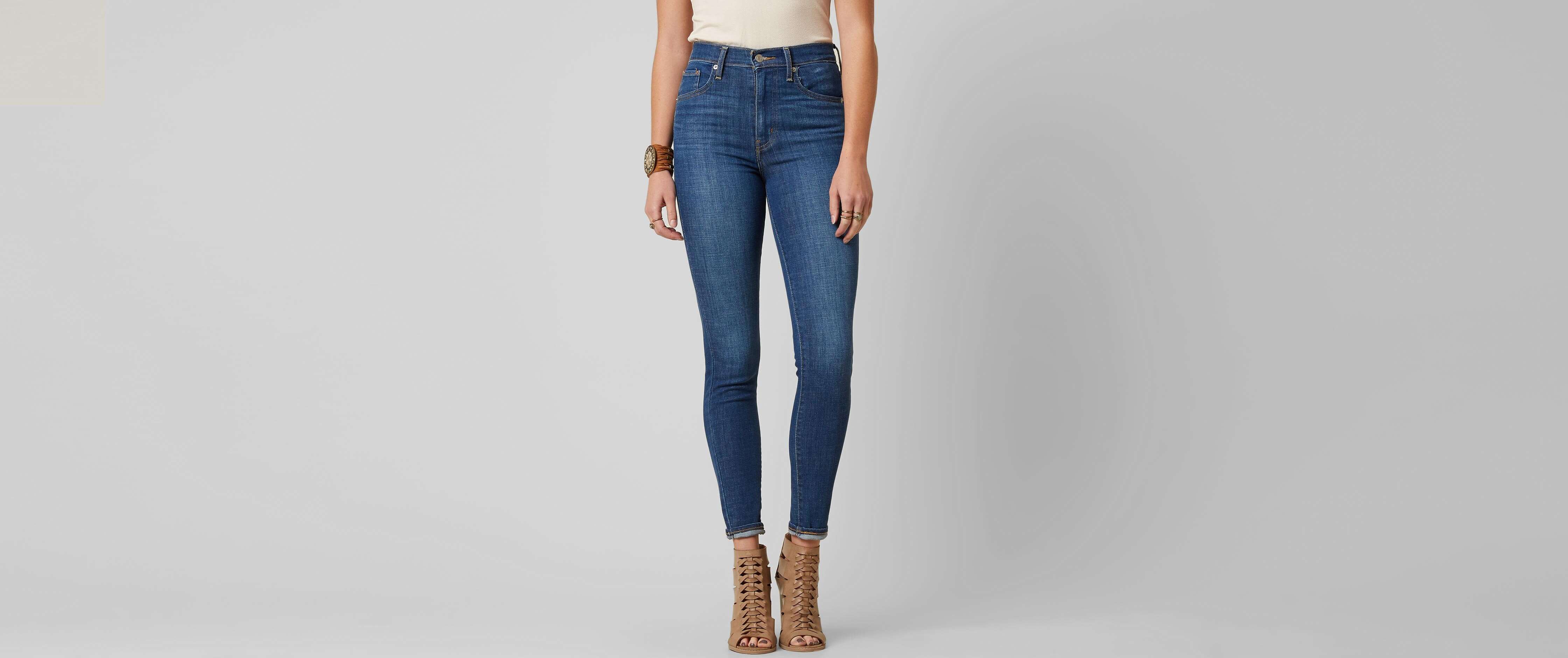 levi's mile high super skinny light blue