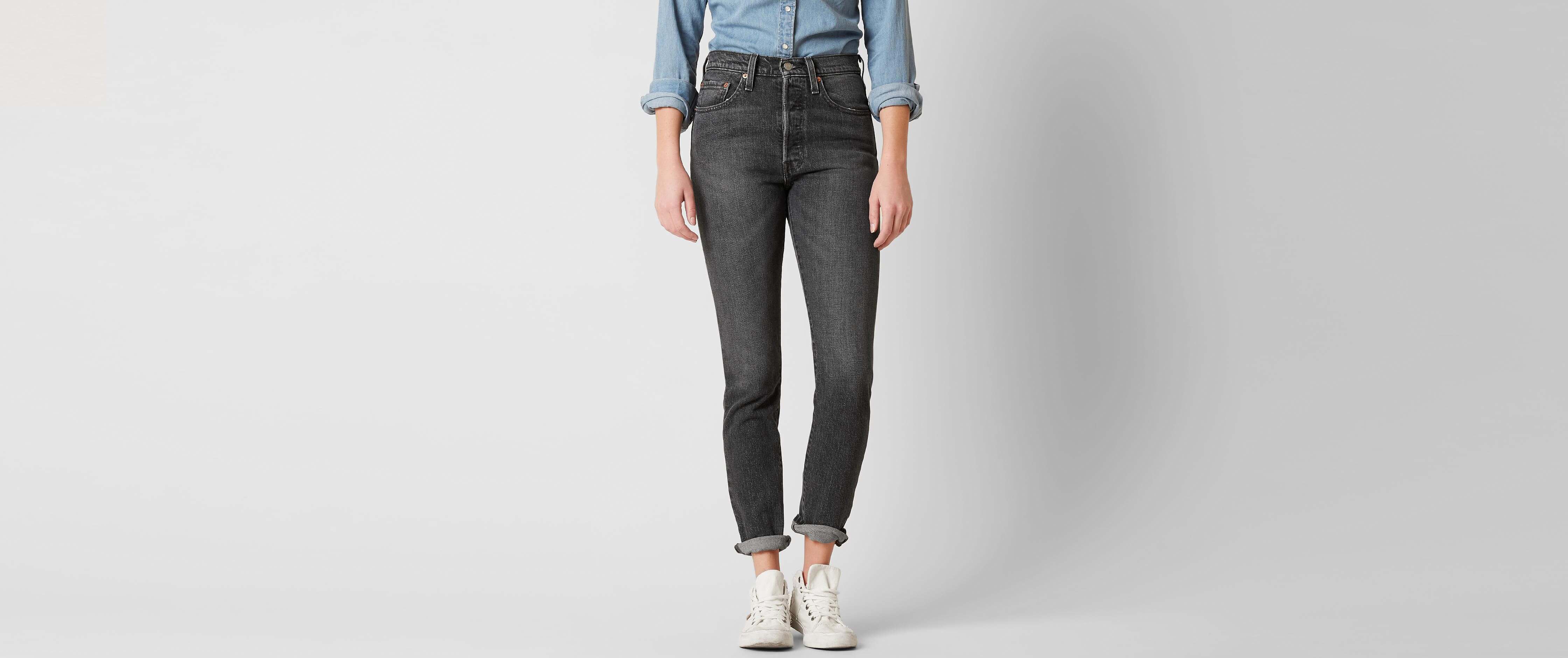 levi's 501 skinny black slate