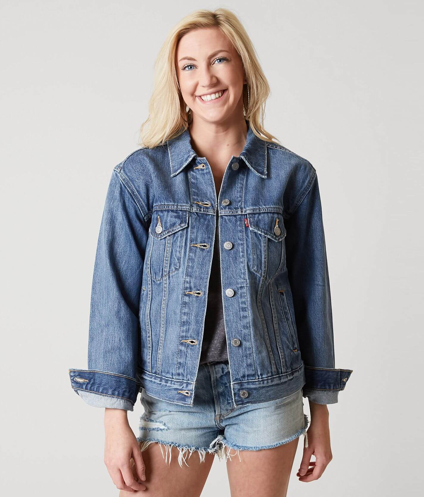 Levi's® Ex-Boyfriend Trucker Jacket - Women's Coats/Jackets in Groovemarks  | Buckle
