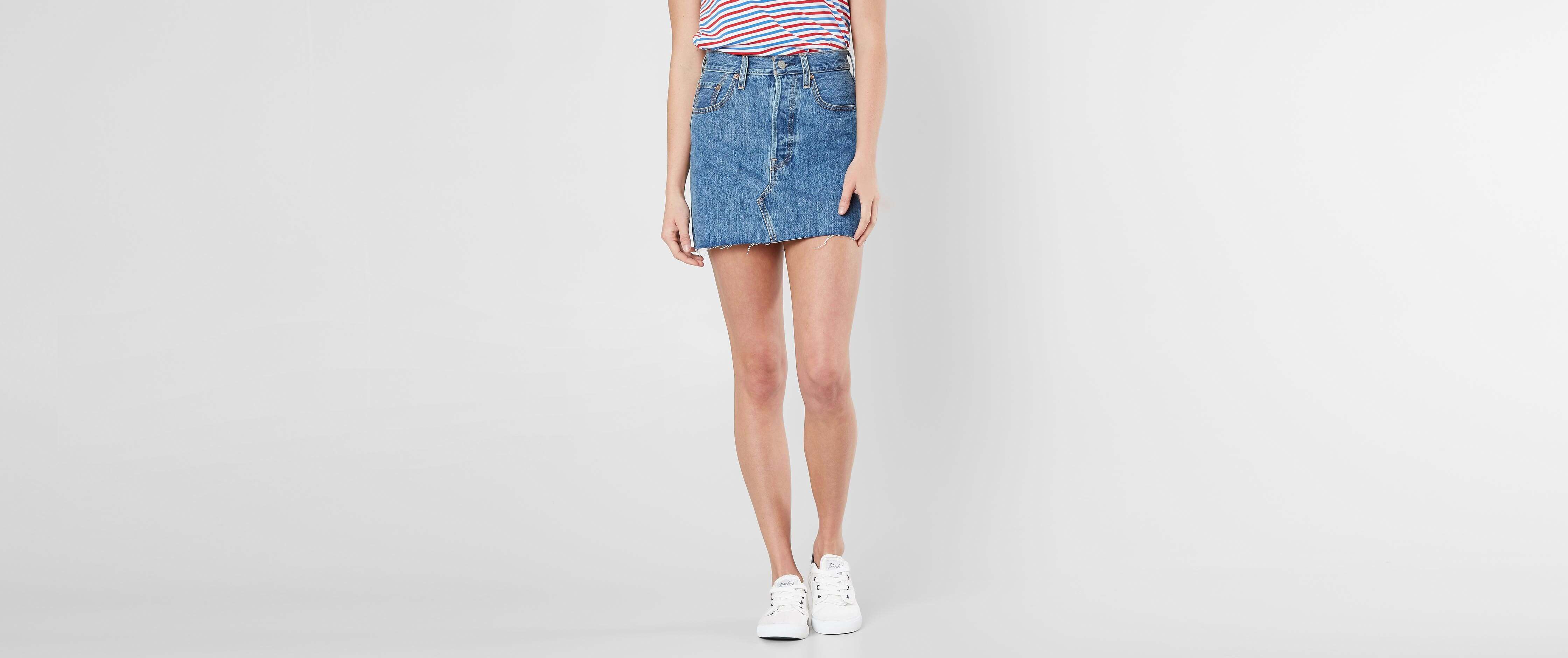 levi's women's deconstructed skirt