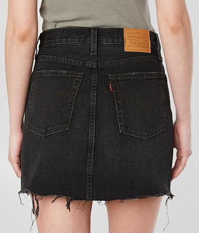 Levi&apos;s&#174; Deconstructed Denim Skirt back view