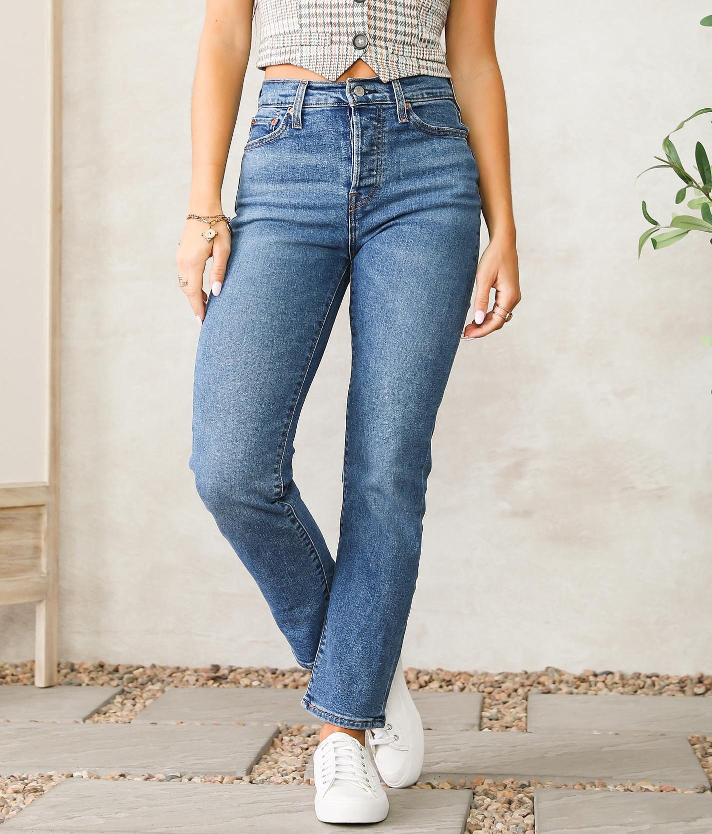 Wedgie skinny high store rise levi's