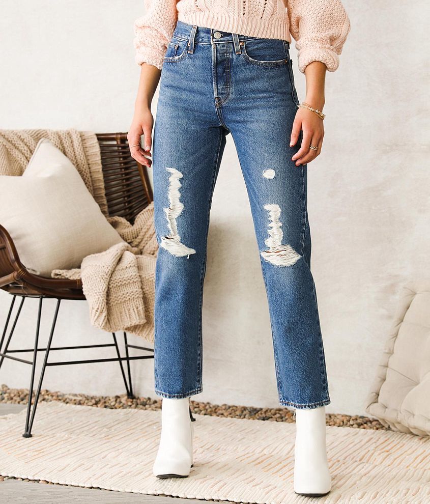 Wedgie Straight Jeans - Blue