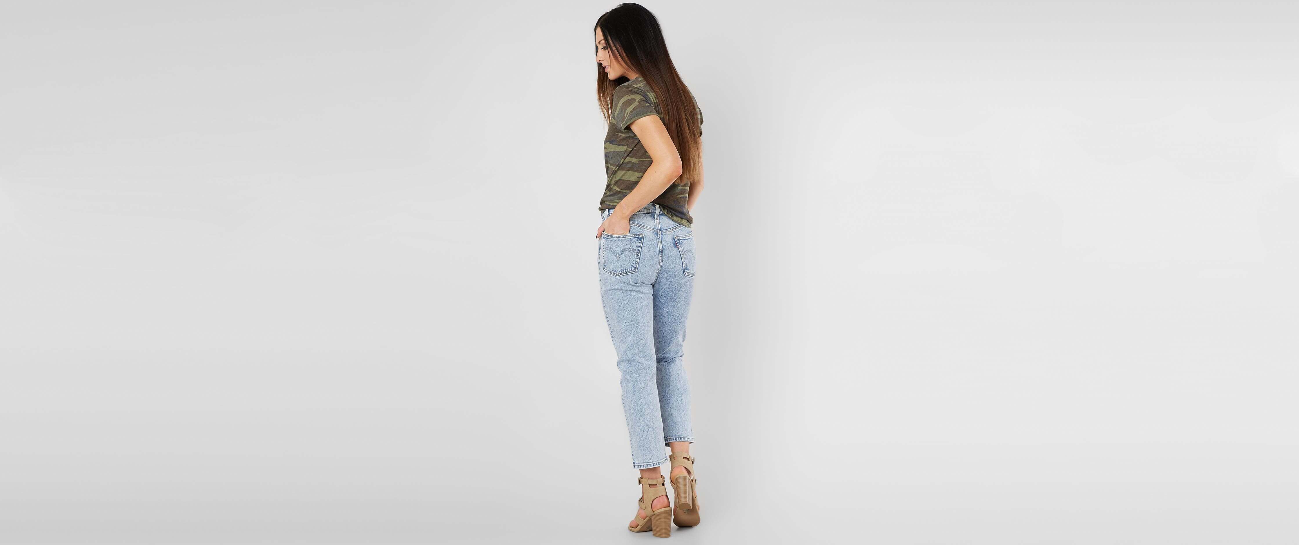 levi's 501 crop stone throw