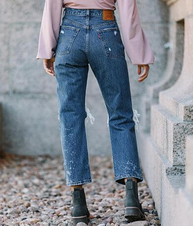Levi&apos;s&#174; Premium 501 Original Cropped Jean back view