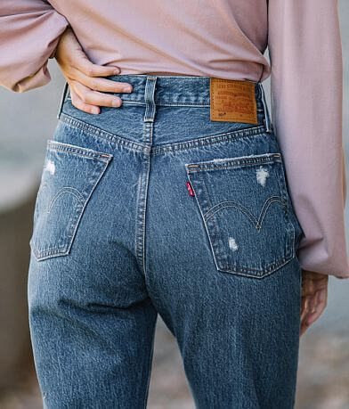 Levi&apos;s&#174; Premium 501 Original Cropped Jean back pocket view