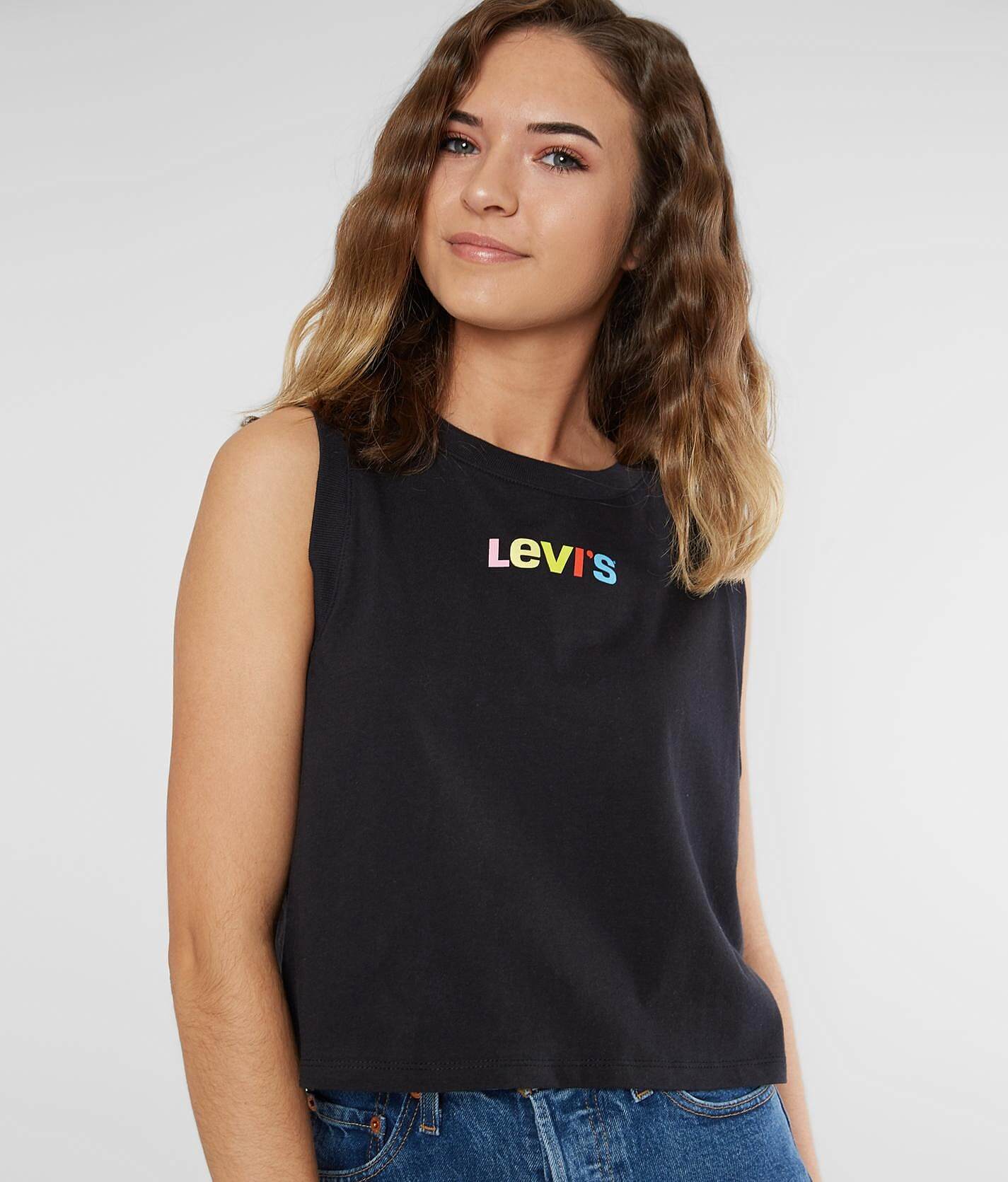 levis crop top womens