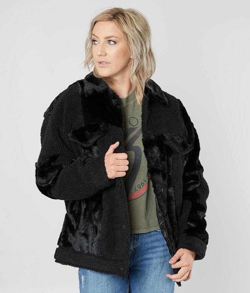 Levi's® Patchwork Baggy Trucker Jacket - Women's Coats/Jackets in Black |  Buckle
