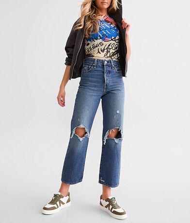 Levi's® Ribcage Ankle Straight Jean front view