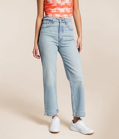 Levi's® Premium Ribcage Ankle Straight Stretch Jean front view