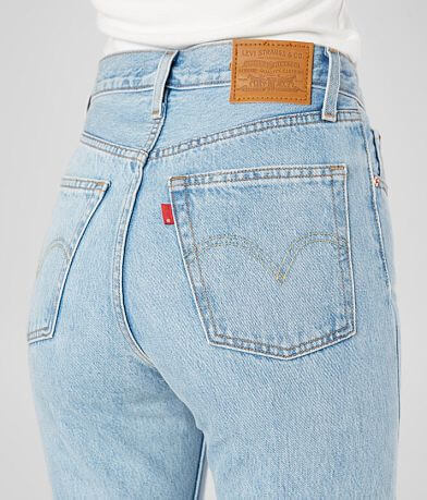 Levi&apos;s&#174; Premium Ribcage Split Flare Jean back pocket view