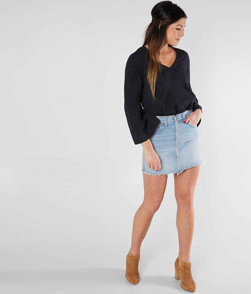 Levi's® Frayed Denim Skirt - Women's Skirts in Zip Along | Buckle