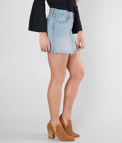 Levi&apos;s&#174; Frayed Denim Skirt full right side view