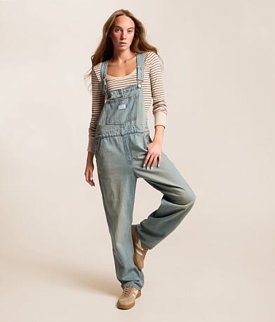 Vintage Classic Straight Denim Overalls