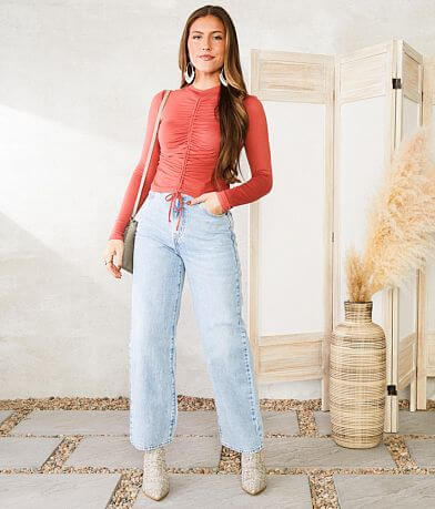 Levi&apos;s&#174; High Waisted Straight Jean misc detail 1 view