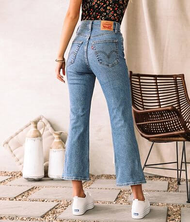 Levi&apos;s&#174; High Rise Cropped Flare Jean back view