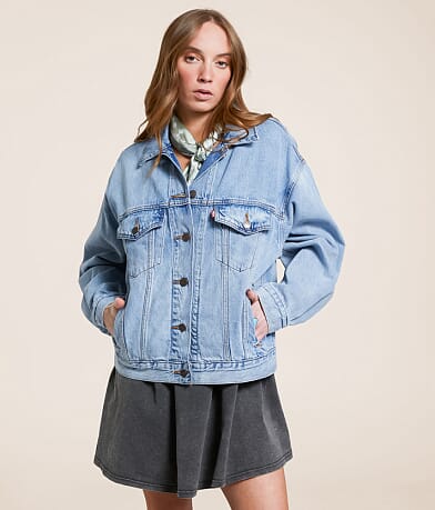 Levi's® Premium 90s Denim Trucker Jacket front view