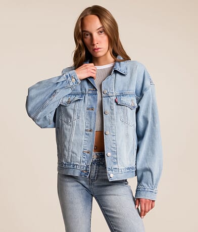 90s Trucker Oversized Denim Jacket thumbnail 2