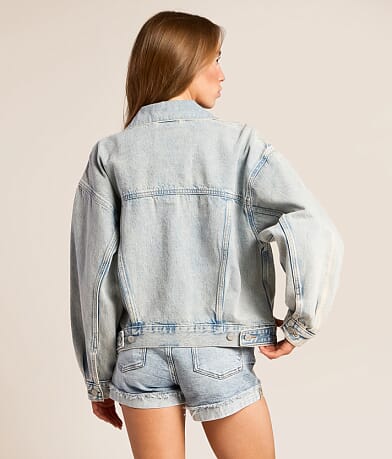 90s Trucker Oversized Denim Jacket thumbnail 3